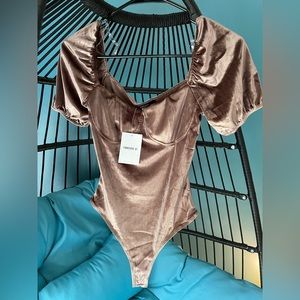 Small velvet bodysuit from Forever 21